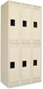A Picture of product TNN-DTS121836CSD Tennsco Double Tier Locker,  Triple Stack, 36w x 18d x 72h, Sand