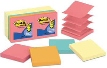 Post-it® Pop-up Notes Original Pop-up Notes Value Pack,  3 x 3, 7 Canary, 7 Cape Town, 100/Pad