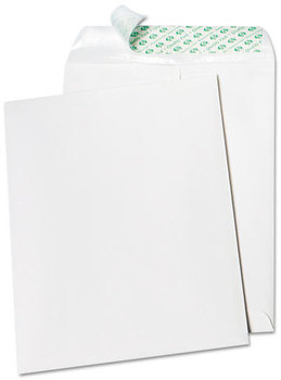 Quality Park™ Tech-No-Tear Catalog Envelope,  Poly Lining, Side Seam, 9 x 12, White, 100/Box