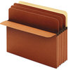A Picture of product PFX-83234 Pendaflex® Divider Pockets,  2 Dividers, Redrope, 5 1/4" Exp., Strt. Cut, Ltr, Brown, 10/Bx