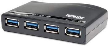 Tripp Lite 4-Port USB 3.0 SuperSpeed Hub,  Black