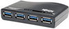 A Picture of product TRP-U360004R Tripp Lite 4-Port USB 3.0 SuperSpeed Hub,  Black