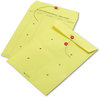 A Picture of product QUA-63576 Quality Park™ Colored Paper String & Button Interoffice Envelope,  10 x 13, Yellow, 100/Box