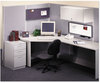 A Picture of product QRT-WM3618 Quartet® Prestige® Cubicle Total Erase® Whiteboard,  36 x 18, White Surface, Graphite Frame