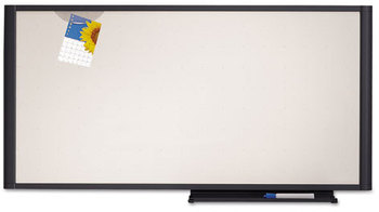 Quartet® Prestige® Cubicle Total Erase® Whiteboard,  36 x 18, White Surface, Graphite Frame