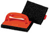 A Picture of product MMM-59203 Scotch-Brite™ PROFESSIONAL Scotchbrick™ Griddle Scrubber 9537 4 x 6 3, Red/Black, 12/Carton