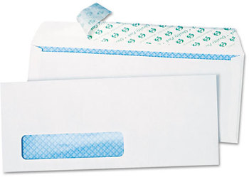 Quality Park™ Redi-Strip™ Envelope,  Contemporary, #10, White, 1000/Box