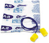 A Picture of product MMM-3111101 3M™ E·A·R™ Classic™ Earplugs E-A-R Corded, PVC Foam, Yellow, 200 Pairs/Box