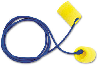 3M E·A·R™ Classic™ Earplugs,  Corded, PVC Foam, Yellow, 200 Pairs