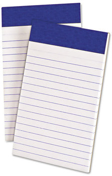 Ampad® Perforated Writing Pads,  Narrow, 3 x 5, White, 50 Sheets, Dozen