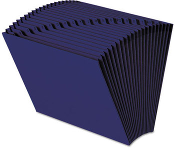 Smead™ Heavy-Duty Indexed Expanding Open Top Color Files 21 Sections, 1/21-Cut Tabs, Letter Size, Navy Blue