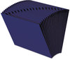 A Picture of product SMD-70720 Smead™ Heavy-Duty Indexed Expanding Open Top Color Files 21 Sections, 1/21-Cut Tabs, Letter Size, Navy Blue