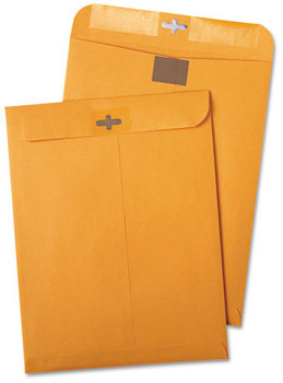 Quality Park™ Postage Saving ClearClasp® Kraft Envelope,  10 x 13, Brown Kraft, 100/Box