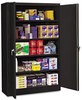 A Picture of product TNN-J1878SUBK Tennsco Assembled Jumbo Steel Storage Cabinet,  48w x 18d x 78h, Black