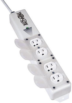 Tripp Lite Medical-Grade Power Strip for Moveable Equipment Assembly,  15 ft Cord, White