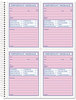 A Picture of product TOP-4009 TOPS™ Telephone Message Book with Fax/Mobile Section,  Fax/Mobile Section, 5 1/2 x 3 3/16, Two-Part, 400/Book