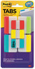 A Picture of product MMM-686VAD2 Post-It® Tabs Value Pack Plain Solid Color (66) 1/5-Cut 1" Wide, (48) 1/3-Cut 2" Assorted Colors and Sizes, 114/Pack