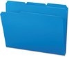 A Picture of product SMD-10503 Smead™ Top Tab Poly Colored File Folders 1/3-Cut Tabs: Assorted, Letter Size, 0.75" Expansion, Blue, 24/Box