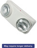 A Picture of product TCO-70012 Tatco Twin Beam Emergency Lighting Unit,  12 3/4"w x 4"d x 5 1/2"h, White