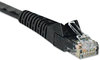 A Picture of product TRP-N201007BK Tripp Lite CAT6 Snagless Molded Patch Cable,  7 ft, Black