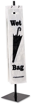Tatco Wet Umbrella Bag Stand,  Powder Coated Steel, 10w x 10d x 40h, Black