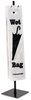 A Picture of product TCO-57019 Tatco Wet Umbrella Bag Stand,  Powder Coated Steel, 10w x 10d x 40h, Black