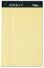 A Picture of product TOP-63350 TOPS™ Docket™ Ruled Perforated Pads,  5 x 8, Canary, 50 Sheets, Dozen