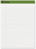 A Picture of product TOP-40102 Ampad® Earthwise® Recycled Writing Pad,  8 1/2 x 11 3/4, White, 40 Sheets, 4/Pack