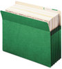 A Picture of product SMD-73236 Smead™ Colored File Pockets 5.25" Expansion, Letter Size, Green