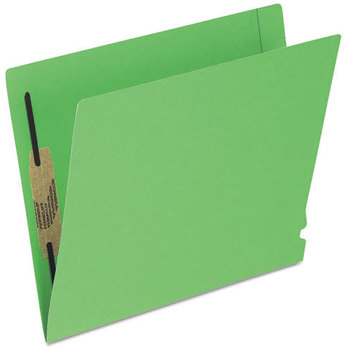 Pendaflex® Colored Reinforced End Tab Fasteners Folders,  Two Fasteners, Letter, Green, 50/Box