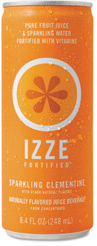 IZZE® Fortified Sparkling Juice,  Clementine, 8.4 oz Can, 24/Carton