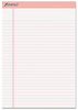 A Picture of product TOP-20098 Ampad® Pink Writing Pads,  Legal/Wide, 8 1/2 x 11, Pink, 50 Sheets, 6/Pack