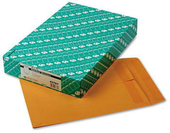 Quality Park™ Redi-Seal™ Catalog Envelope,  10 x 13, Brown Kraft, 100/Box