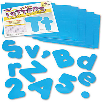 TREND® Ready Letters® Casual Combo Set,  Blue, 4"h, 182/Set