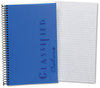 A Picture of product TOP-73506 TOPS™ Classified™ Colors Notebooks,  Blue Cover, 5 1/2 x 8 1/2, White, 100 Sheets