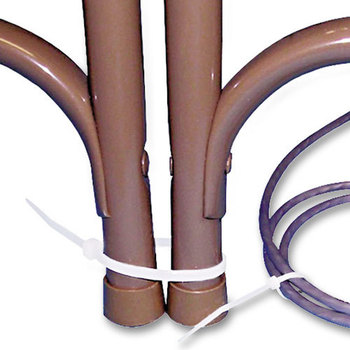 Tatco Nylon Cable Ties,  4 x 1/16, 18 lb, 1000/Pack, Natural