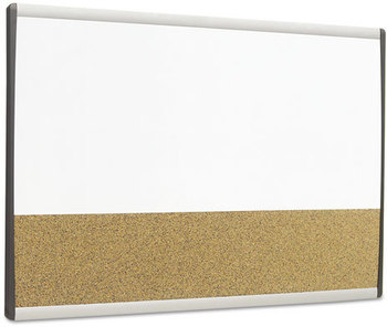 Quartet® ARC™ Frame Cubicle Board,  18 x 30, White Surface, Silver Aluminum Frame
