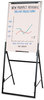 A Picture of product QRT-351900 Quartet® Futura™ Dry Erase Presentation Easel,  Melamine, 24 x 36, White, Black Frame