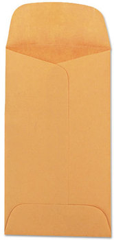 Quality Park™ Kraft Coin and Small Parts Envelope,  Side Seam, #3, Brown Kraft, 500/Box