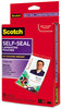 A Picture of product MMM-LS852G Scotch™ Self-Sealing Laminating Pouches,  12.5 mil, 2 15/16 x 4 1/16, 25/Pack