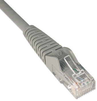 Tripp Lite CAT6 Snagless Molded Patch Cable,  7 ft, Gray