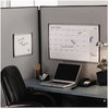 A Picture of product QRT-ARC1411 Quartet® ARC™ Frame Cubicle Board,  Steel, 11 x 14, White Surface, Silver Aluminum Frame