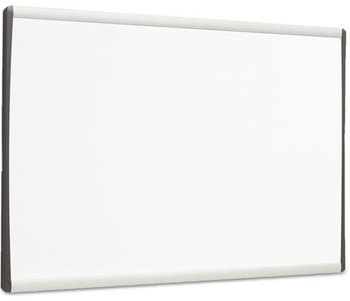 Quartet® ARC™ Frame Cubicle Board,  Steel, 11 x 14, White Surface, Silver Aluminum Frame
