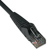 A Picture of product TRP-N201001BK Tripp Lite CAT6 Snagless Molded Patch Cable,  1 ft, Black