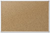 A Picture of product MEA-85362 Mead® Economy Cork Board with Aluminum Frame,  48 x 36, Silver Aluminum Frame