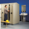 A Picture of product TNN-DTS121836ASD Tennsco Double Tier Locker,  Single Stack, 12w x 18d x 72h, Sand