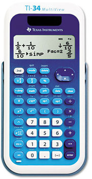 Texas Instruments TI-34 MultiView™ Scientific Calculator,  16-Digit LCD