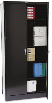 Tennsco 78" High Deluxe Cabinet,  36w x 18d x 78h, Black