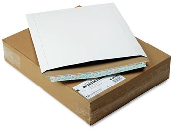 Quality Park™ Photo/Document Mailer,  Redi-Strip, Side Seam, 12 3/4 x 15, White, 25/Box