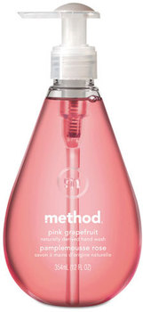 Method® Gel Hand Wash,  Pink Grapefruit, 12 oz Pump  Bottle, 6/Carton